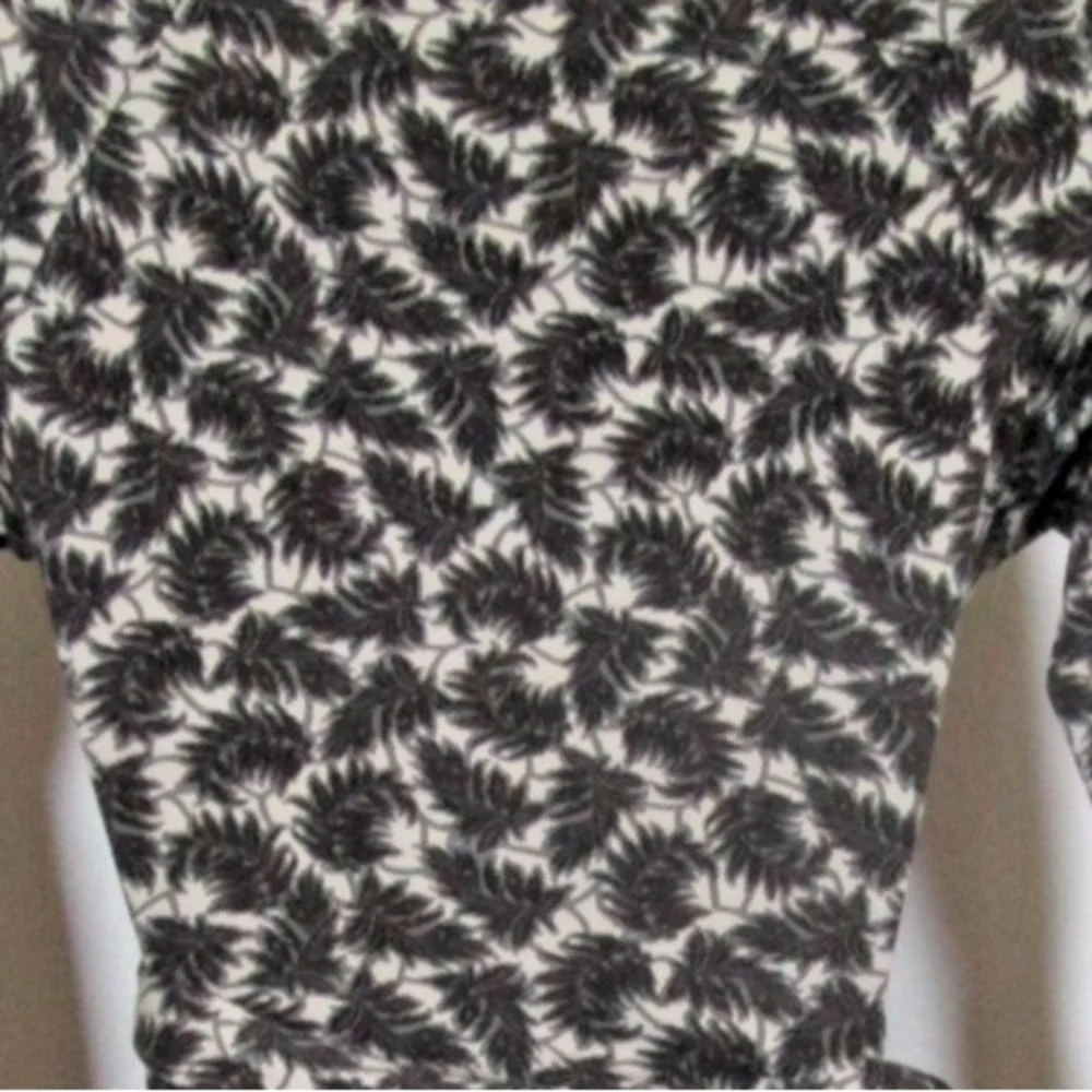 ETRO Blouse Size 38 Faux‎ Wrap Ballerina Beige Brown Attached Long Belt